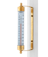 Conant T16LFB Vermont Grande View Thermometer Living Finish Brass